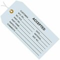 Bsc Preferred 4 3/4 x 2-3/8'' - ''Accepted Blue'' Inspection Tags - Pre-Strung, 1000PK S-2421BLUPS